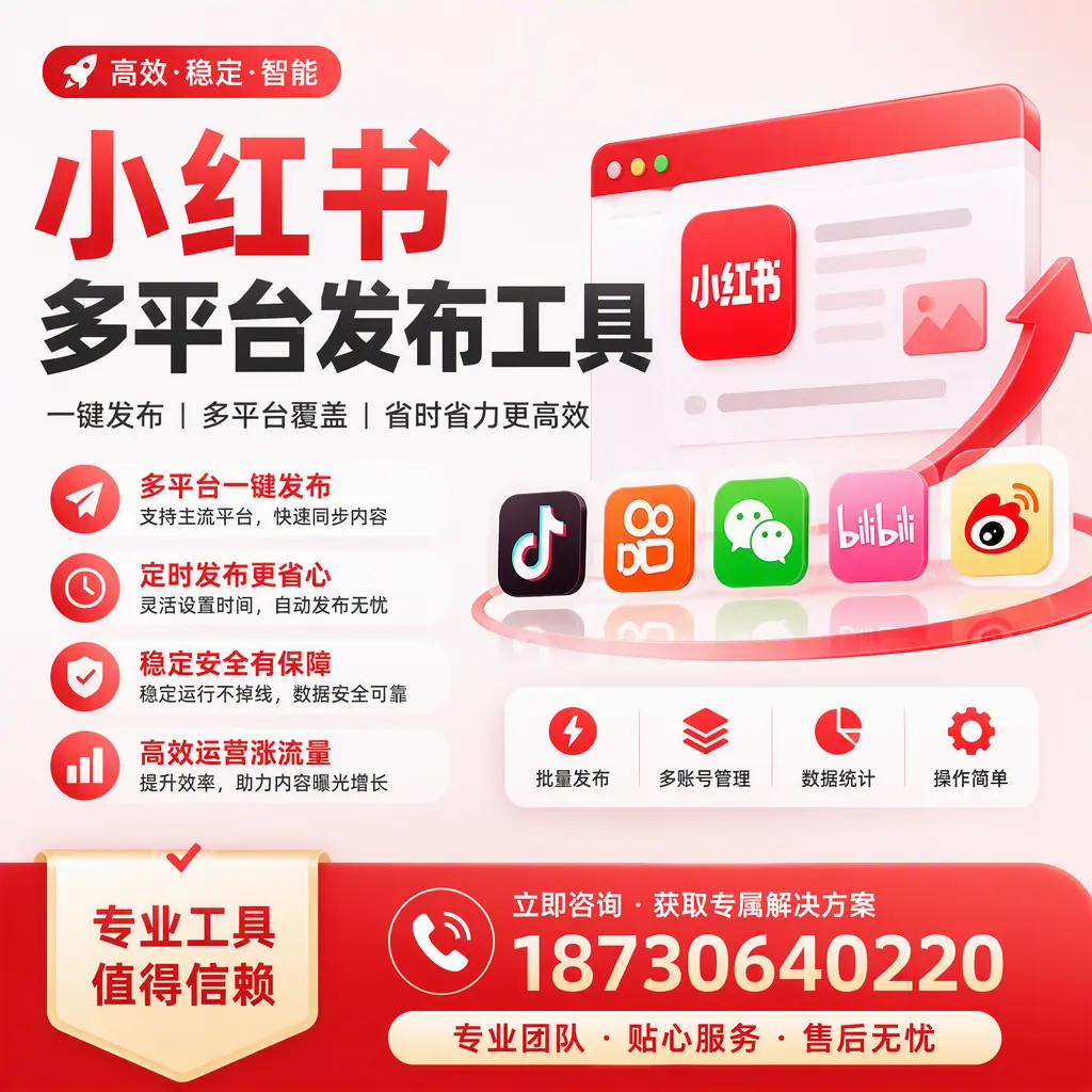 在 吕梁 小红书多平台发布工具的市场前景分析